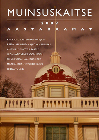Muinsuskaitse aastaraamat 2009