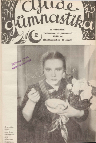 Ajude Gümnastika : ristsõnamõistatuste ajakiri ; 2 1936-01-10