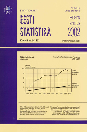 Eesti Statistika Kuukiri = Monthly Bulletin of Estonian Statistics ; 2(122) 2002-03
