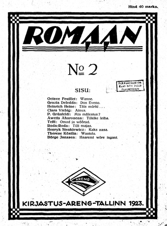 Romaan ; 2 1923