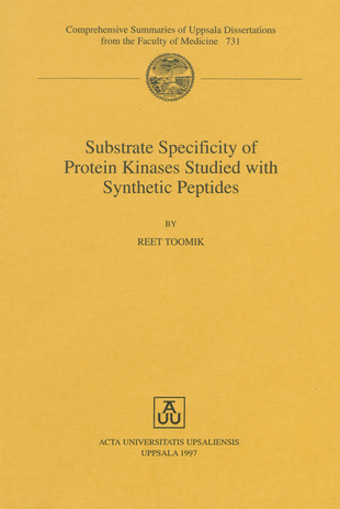 Substrate specificity of protein kinases studied with synthetic peptides 