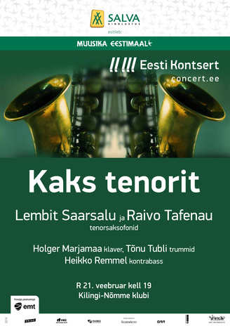 Kaks tenorit : Lembit Saarsalu ja Raivo Tafenau 