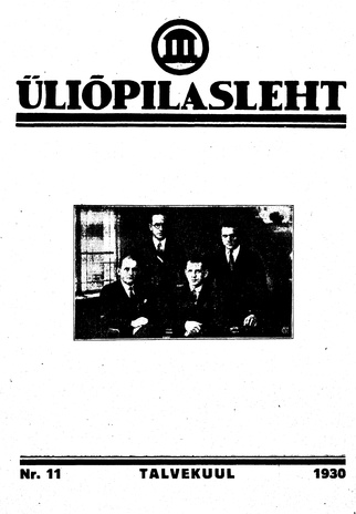 Üliõpilasleht ; 11 1930