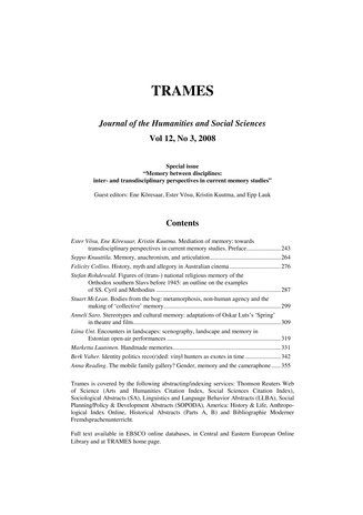 Trames ; 3 Vol 12 (62/57) 2008