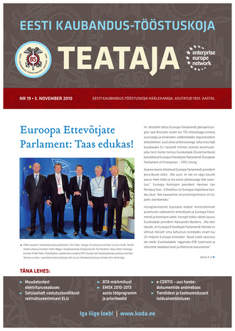 Eesti Kaubandus-Tööstuskoja Teataja ; 19 2010-11-03