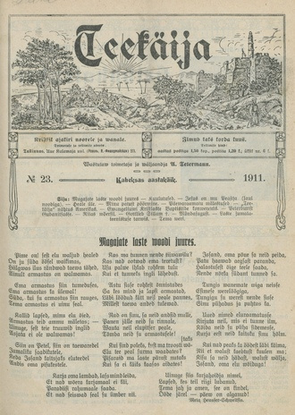 Teekäija : Eesti Baptisti Koguduse Ühenduse häälekandja ; 23 1911