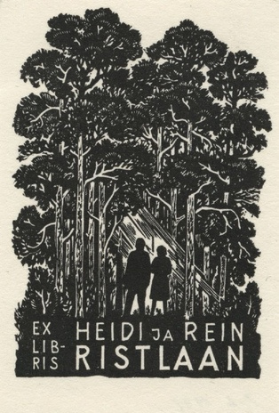 Ex libris Heidi ja Rein Ristlaan 