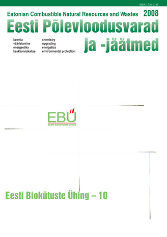 Eesti põlevloodusvarad ja -jäätmed = Estonian combustible natural resources and wastes ; 2008