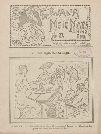 Vana Meie Mats : nalja- ja pilkekunsti nädalkiri ; 27 1919