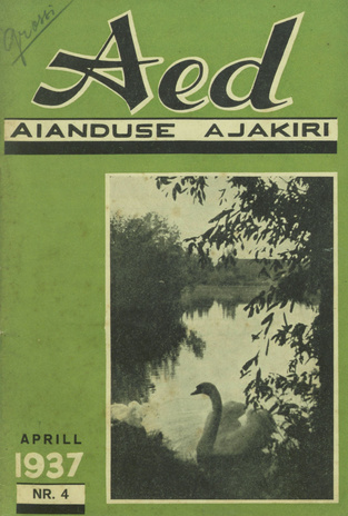 Aed : aianduse ajakiri ; 4 1937-04