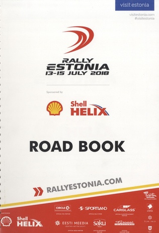 Rally Estonia 13-15 July 2018 : road book 