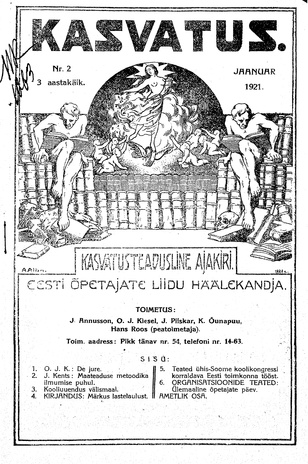 Kasvatus ; 2 1921-01