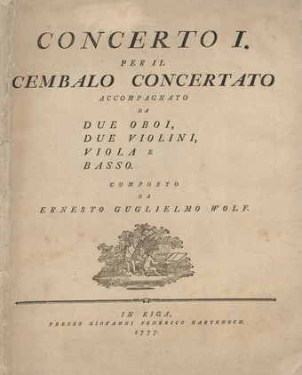 Concerto. I : per il cembalo concertato accompagnato da due oboi, due violini, viola e basso