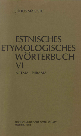 Estnisches etymologisches Wörterbuch. 6, Niitma-piirama 