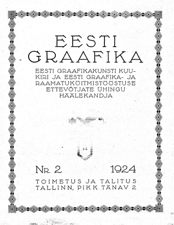 Eesti Graafika ; 2 1924-04