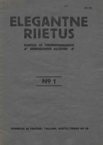 Elegantne Riietus ; 1 1925-04