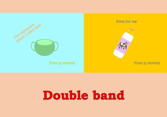 Double band - tableware and food for toddlers 
