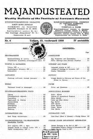 Majandusteated ; 6 1938-02-15