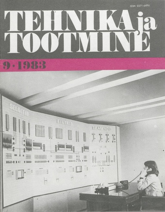 Tehnika ja Tootmine ; 9 1983-09