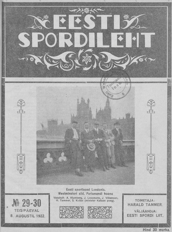 Eesti Spordileht ; 29-30 1922-08-08