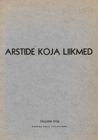 Arstide Koja liikmed : (arstide nimestik) ; 1936