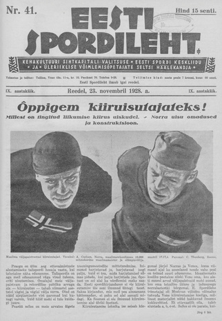 Eesti Spordileht ; 41 1928-11-23