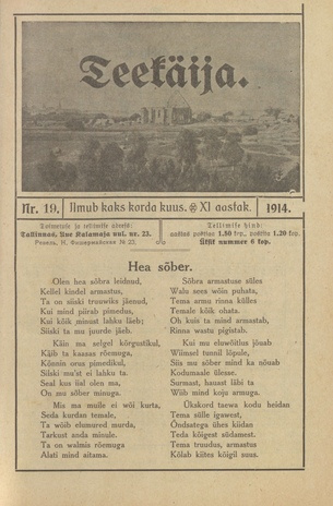 Teekäija : Eesti Baptisti Koguduse Ühenduse häälekandja ; 19 1914