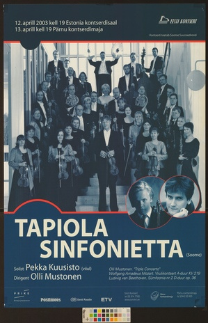 Tapiola Sinfonietta : Pekka Kuusisto, Olli Mustonen 