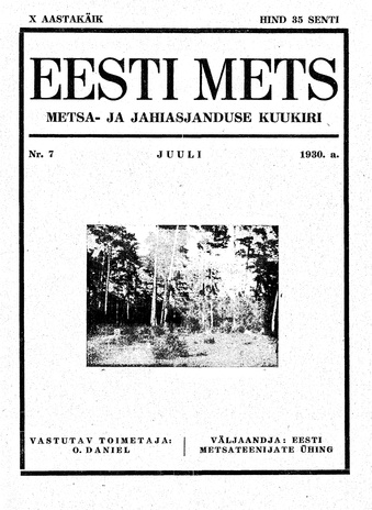 Eesti Mets ; 7 1930