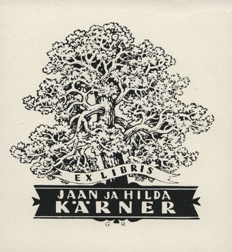 Ex libris Jaan ja Hilda Kärner 