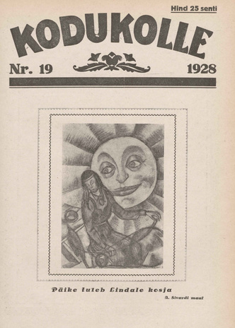 Kodukolle : perekonna ajakiri ; 19 1928-10-01