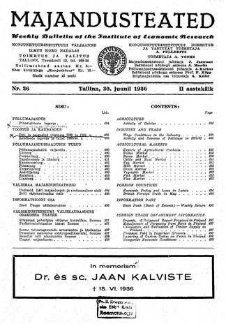 Majandusteated ; 26 1936-06-30