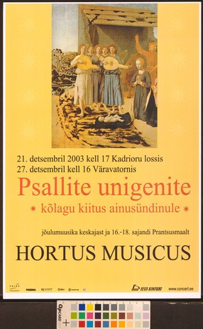 Hortus Musicus : psallite unigenite 