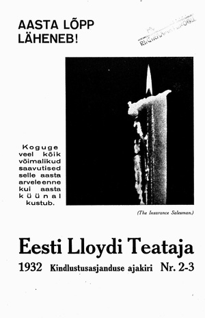 Eesti Lloydi Teataja ; 2-3 1932