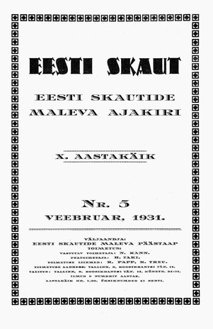 Eesti Skaut ; 5 1931-02