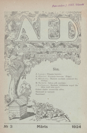 Aed : aianduse ajakiri ; 3 1924-03
