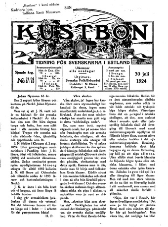 Kustbon ; 27/28 1924