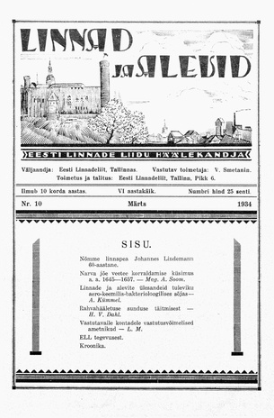 Linnad ja Alevid ; 10 1934-03