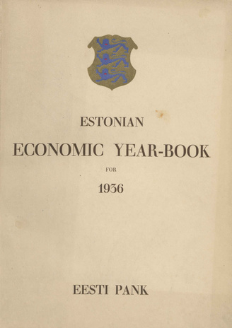 Estonian economic year-book for 1936