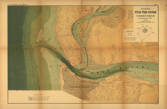 План устья реки Наровы и части прилегающего к ней морского рейда по изысканиям 1898 г.