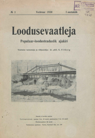 Loodusevaatleja : populaar-loodusteaduslik ajakiri ; 1 1930-02