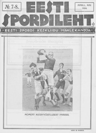 Eesti Spordileht ; 7/8 1924-04/05