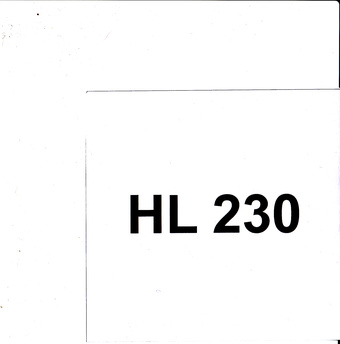 HL 230 : Eesti Muusikafondi heliarhiiv