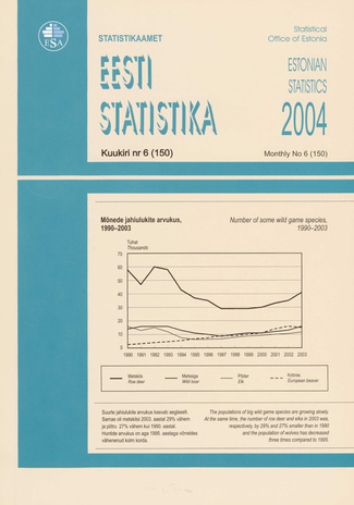 Eesti Statistika Kuukiri = Monthly Bulletin of Estonian Statistics ; 6(150) 2004-07
