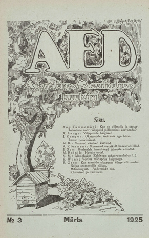 Aed : aianduse ajakiri ; 3 1925-03