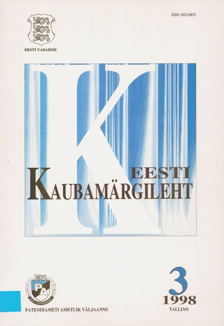 Eesti Kaubamärgileht ; 3 1998-03