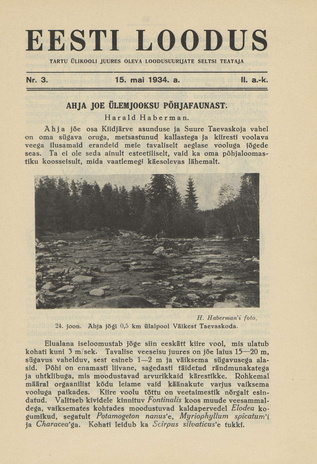 Eesti Loodus ; 3 1934-05-15