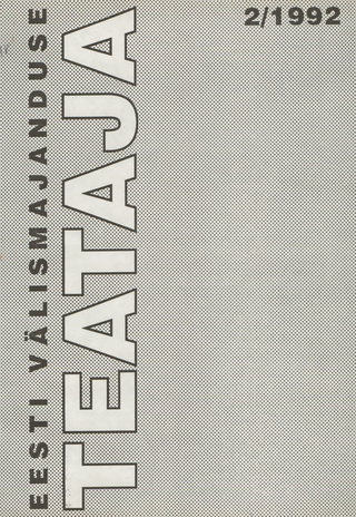 Eesti Välismajanduse Teataja ; 2 1992