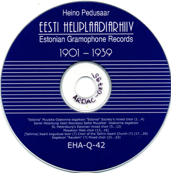 Eesti heliplaadiarhiiv 1901-1939. 42