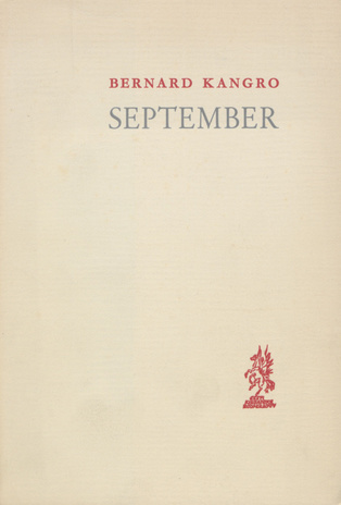 September : üheteistkümnes kogu luuletusi 